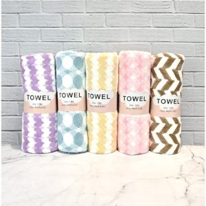 Handuk Microfiber Zigzag Polkadot